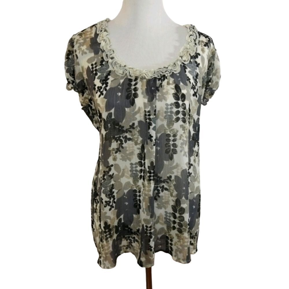 ✨️ Duo‎ Maternity Sheer Top Size XLarge Lightweight -